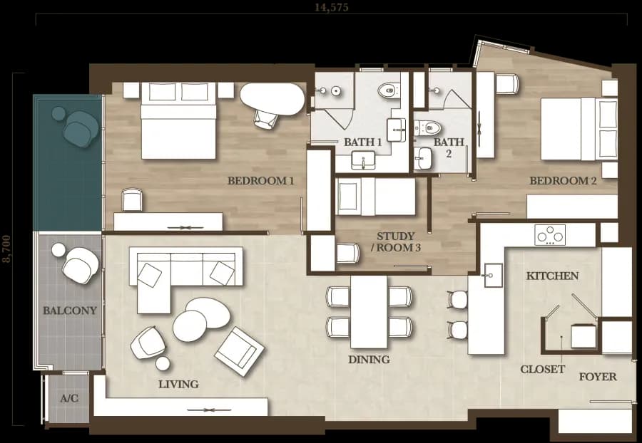 Unit floor plan