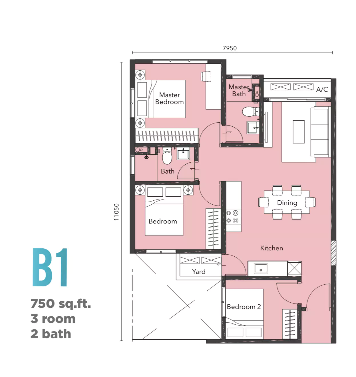 121 Residences PJ - Floor Plan Type B1