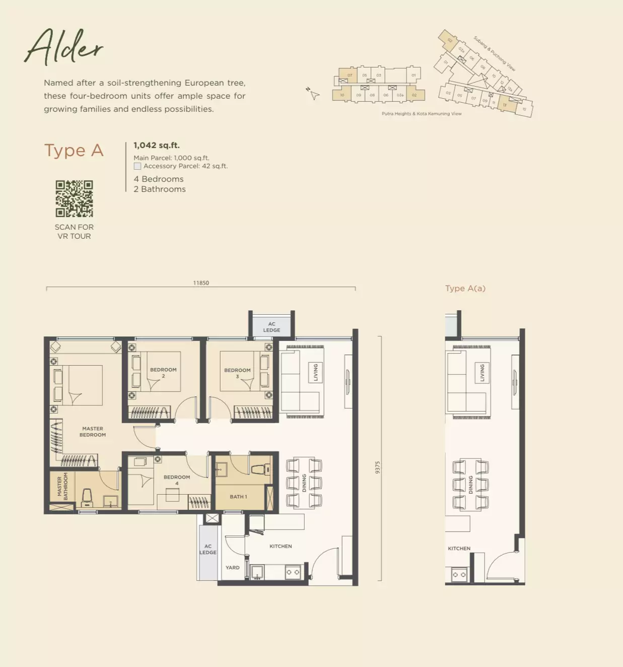 Alora Residences Subang Jaya - Floor Plan Type A