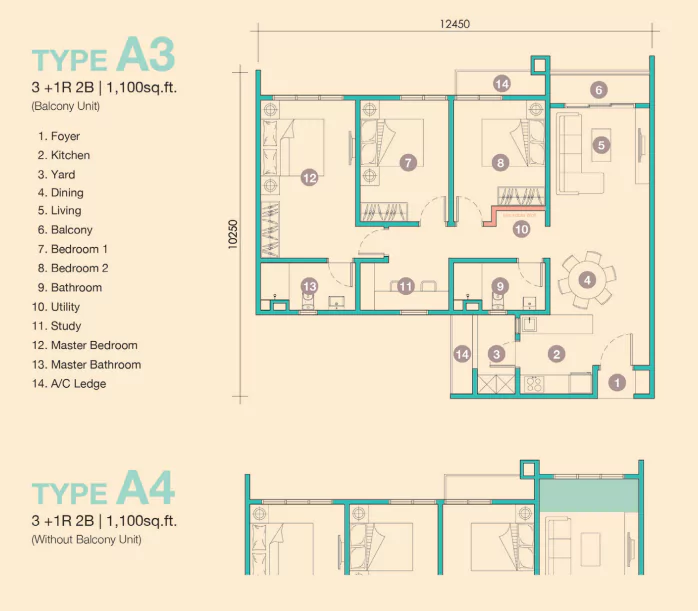 D’Tessera Residence-Floor Plan-A3 & A4