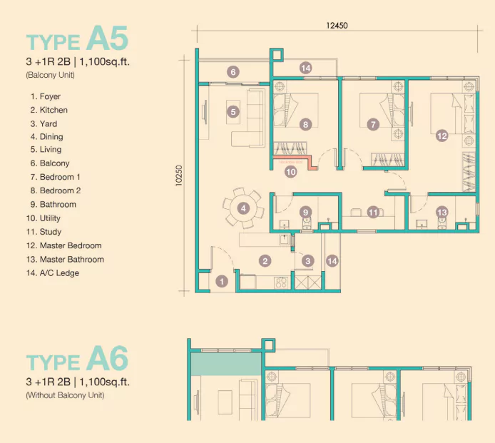 D’Tessera Residence-Floor Plan-A5 & A6