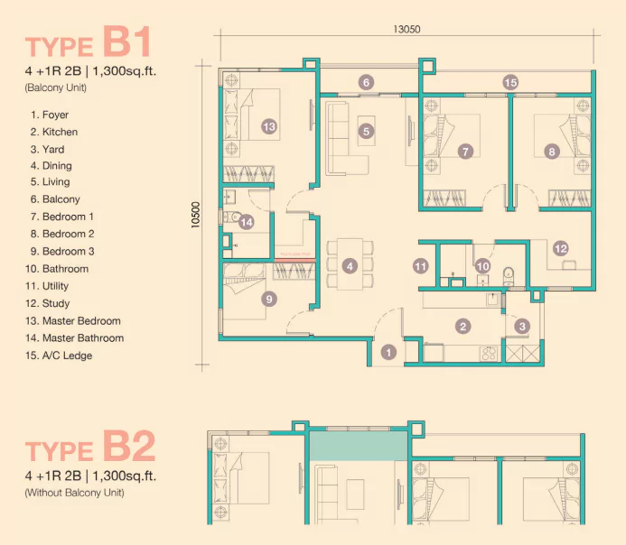 D’Tessera Residence-Floor Plan-B1 & B2