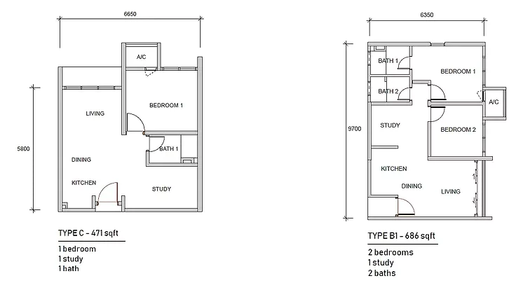 Grand Damansara Petaling Jaya-Floor Plan-B1 7 C