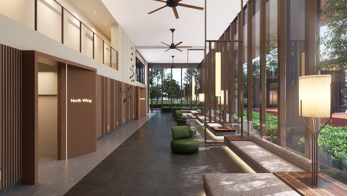 Grand lobby waiting area