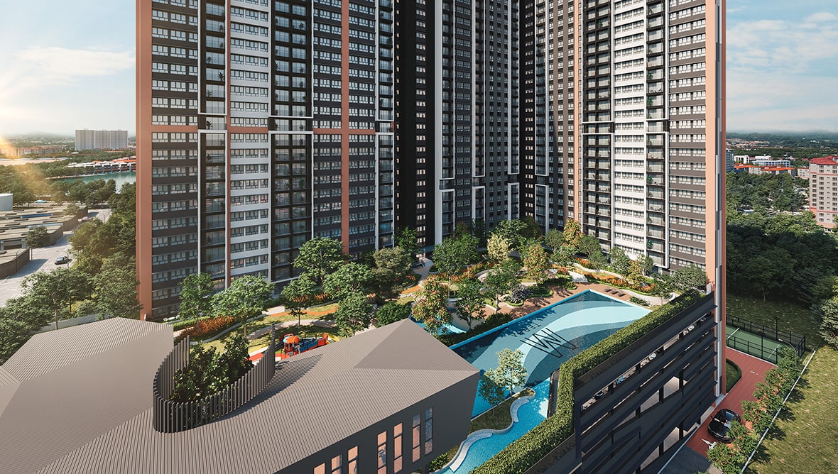 The Octave facilities deck with private clubhouse