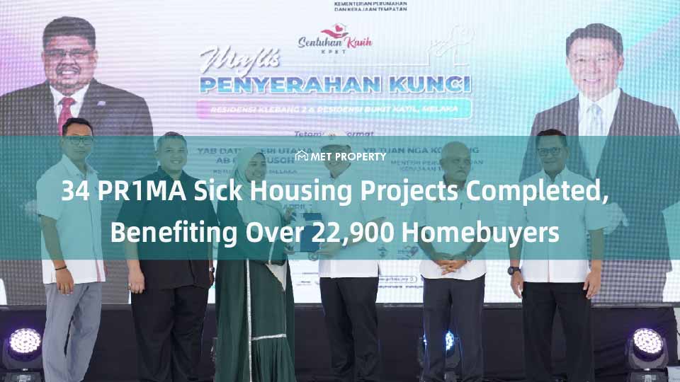34 PR1MA Sick Housing Projects Completed, Benefiting Over 22,900 Homebuyers