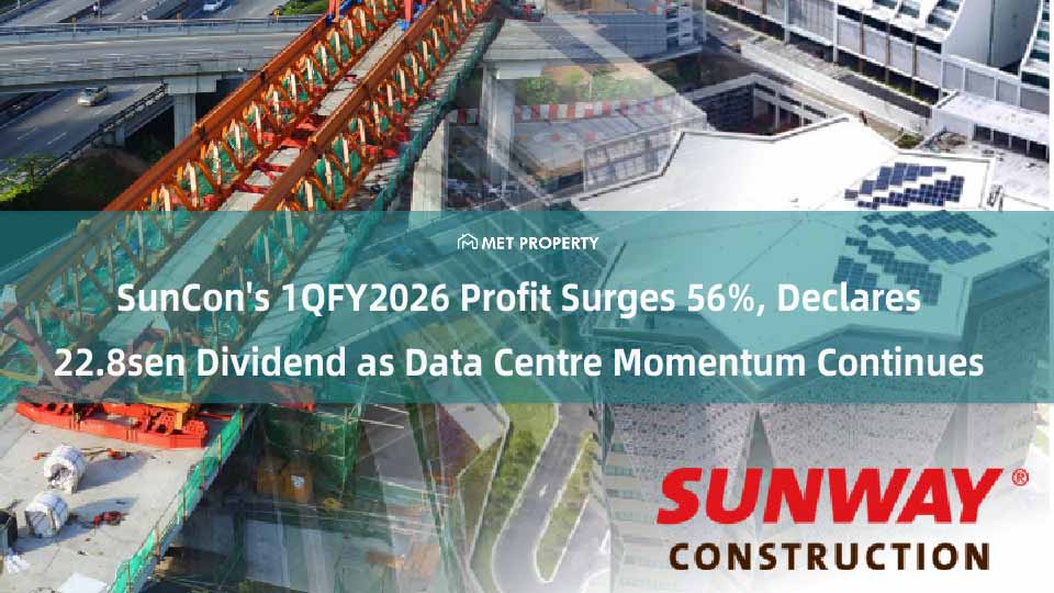 SunCon’s 1QFY2026 Profit Surges 56%, Declares 22.8 Sen Dividend as Data Centre Momentum Continues