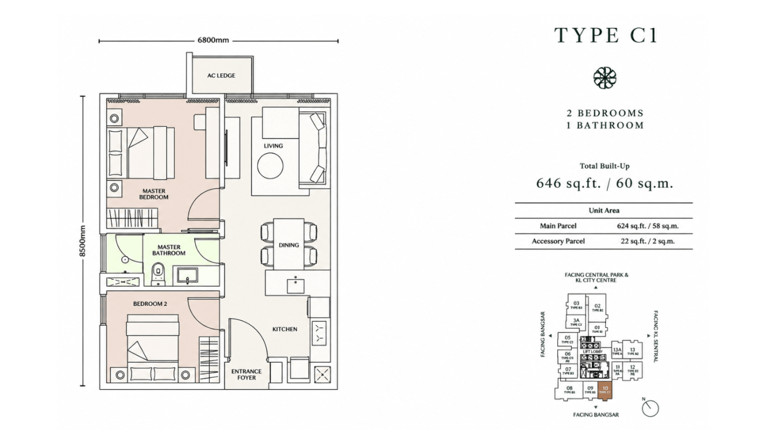 Parkside Residences Layout Type C1