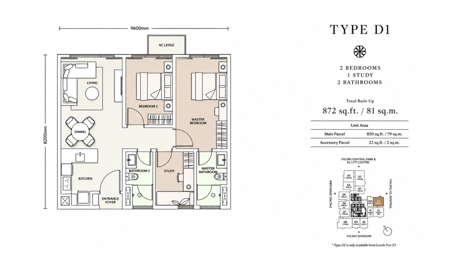 Parkside Residences Layout Type D1
