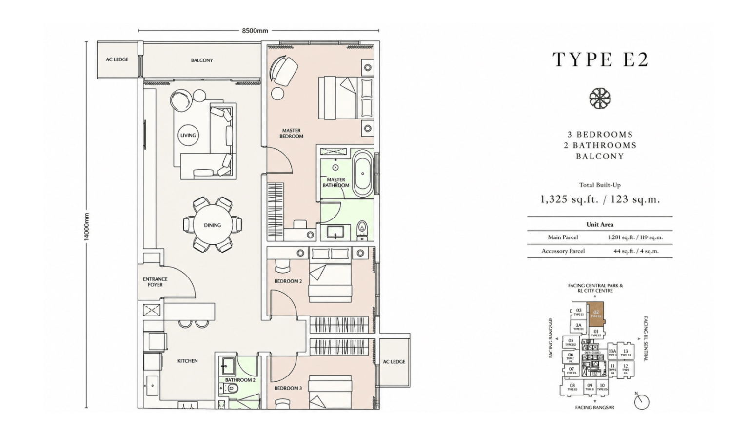 Parkside Residences Layout Type E2